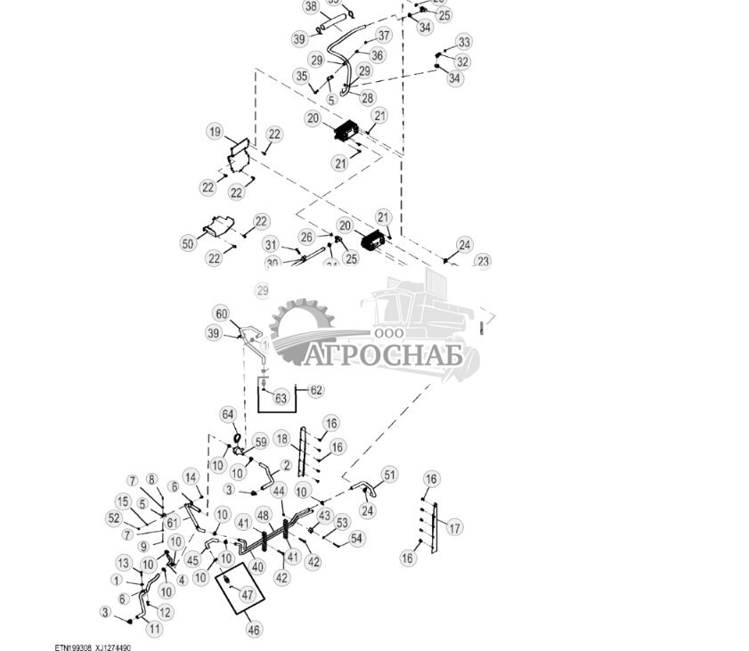 Маслоохладители и трубопровод (Engine 4045TT096-RE545793) (344422 - ) - ST955873 158.jpg